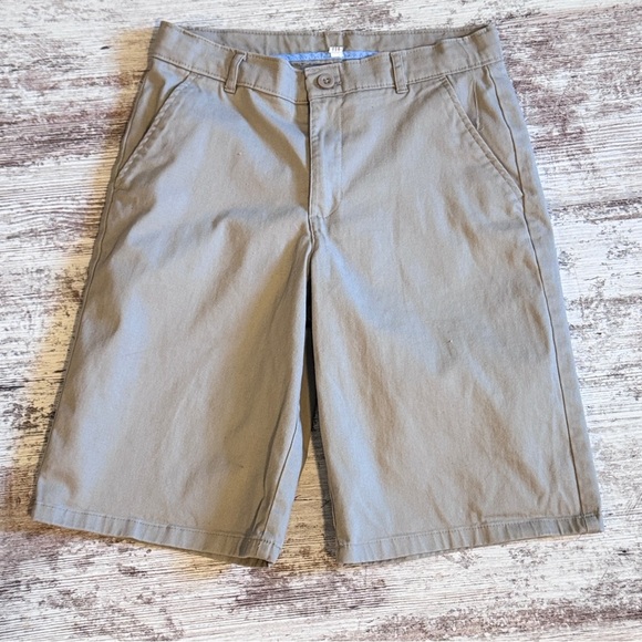 Nautica Boys khaki school uniform‎ shorts size 18 regular - Picture 1 of 7